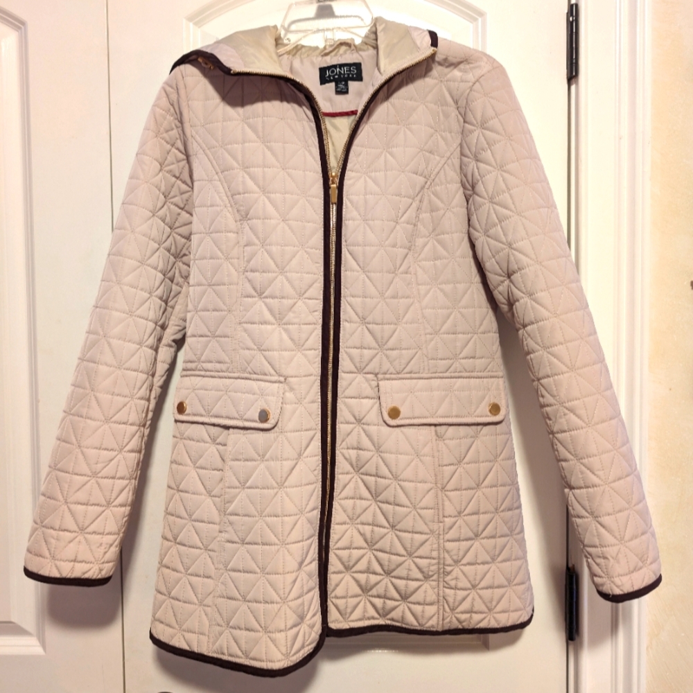 Jones New York Quilted Over Coat